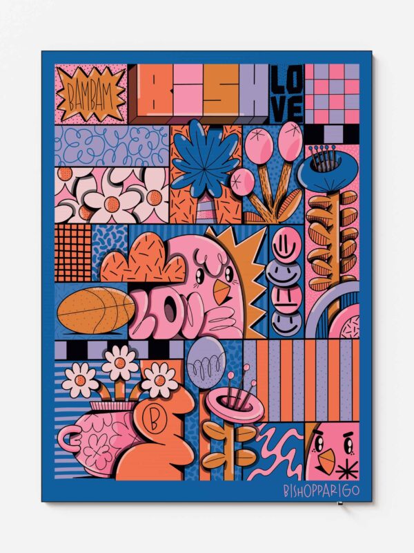 Bloo waves - 110x150cm