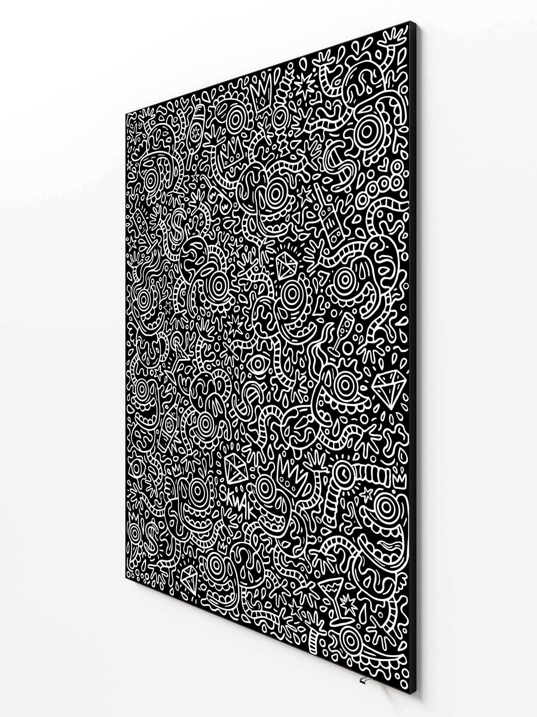 Luxury maniac BW - 110x150cm