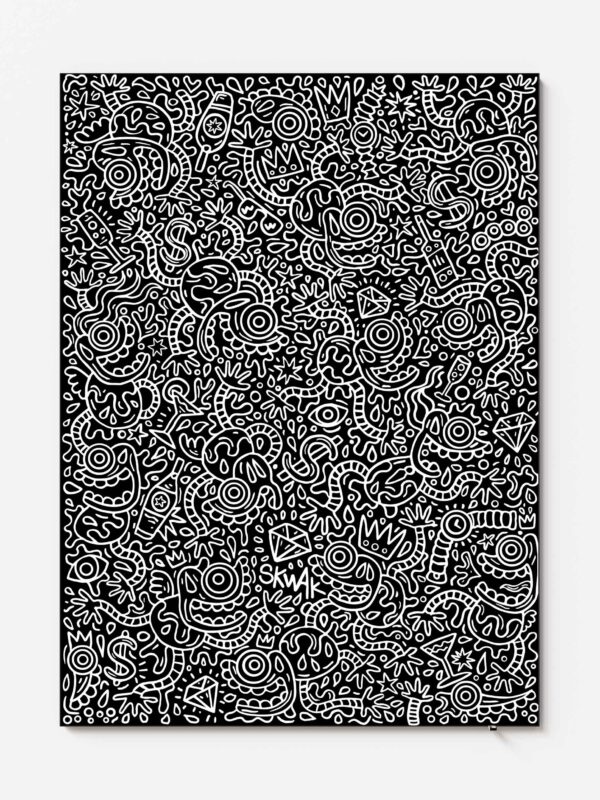 Luxury maniac BW - 110x150cm