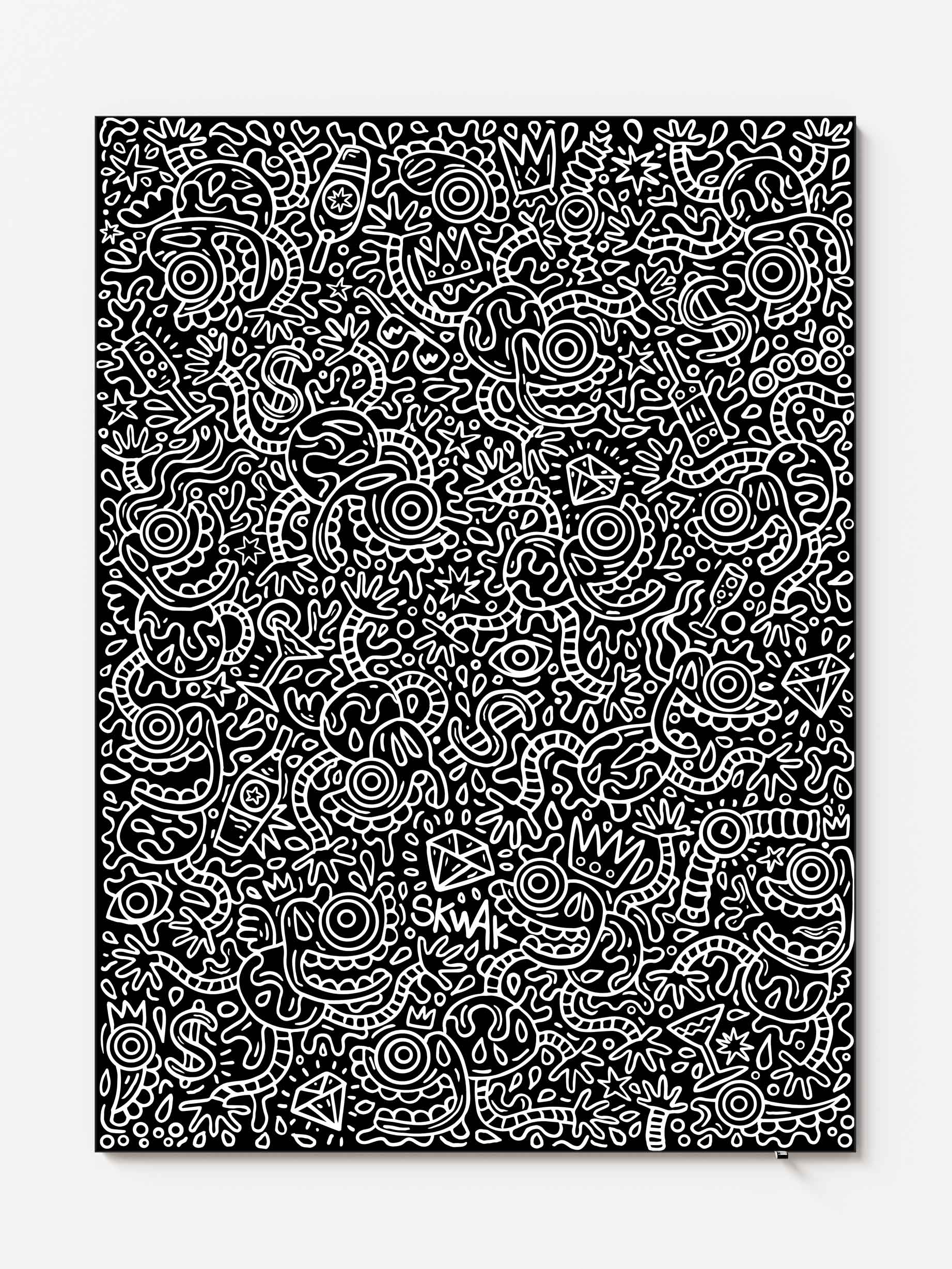 Luxury maniac BW - 110x150cm