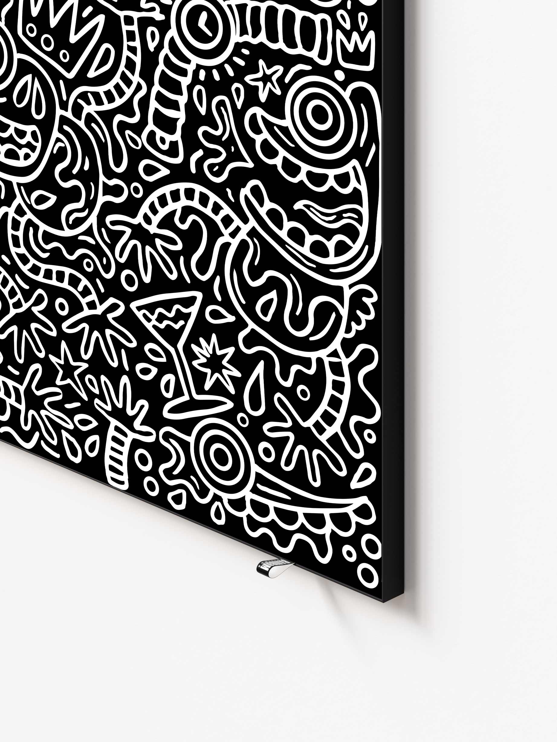 Luxury maniac BW - 110x150cm