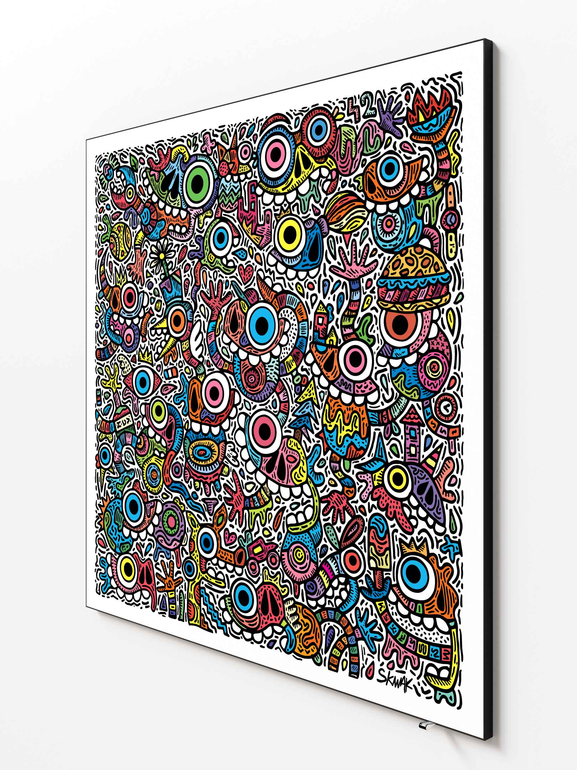 Maniac week end - 120x120cm