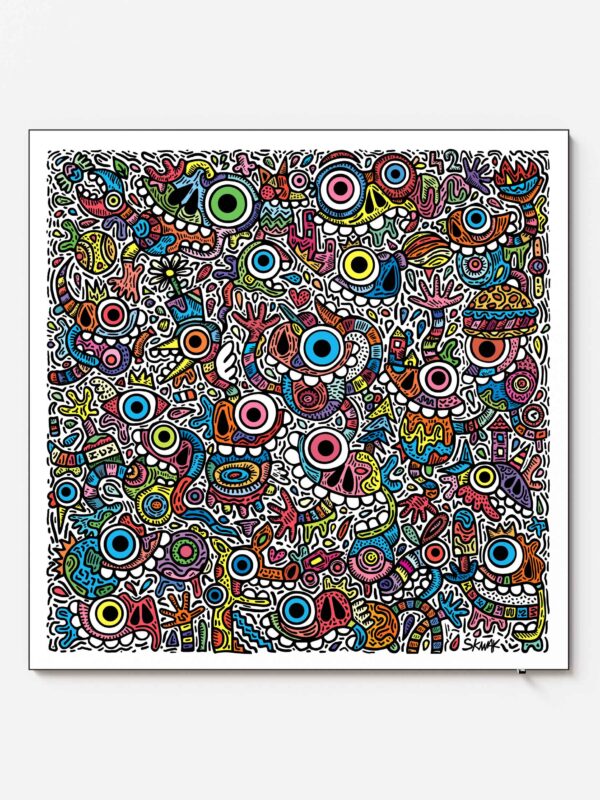 Maniac week end - 120x120cm