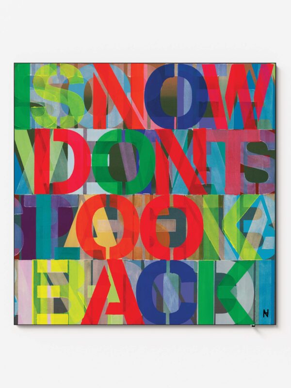 Now don't look back - 120x120cm