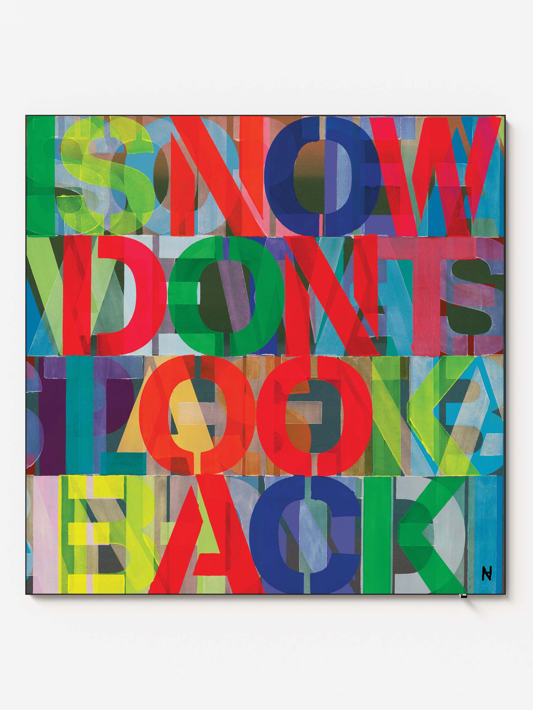 Now don't look back - 120x120cm