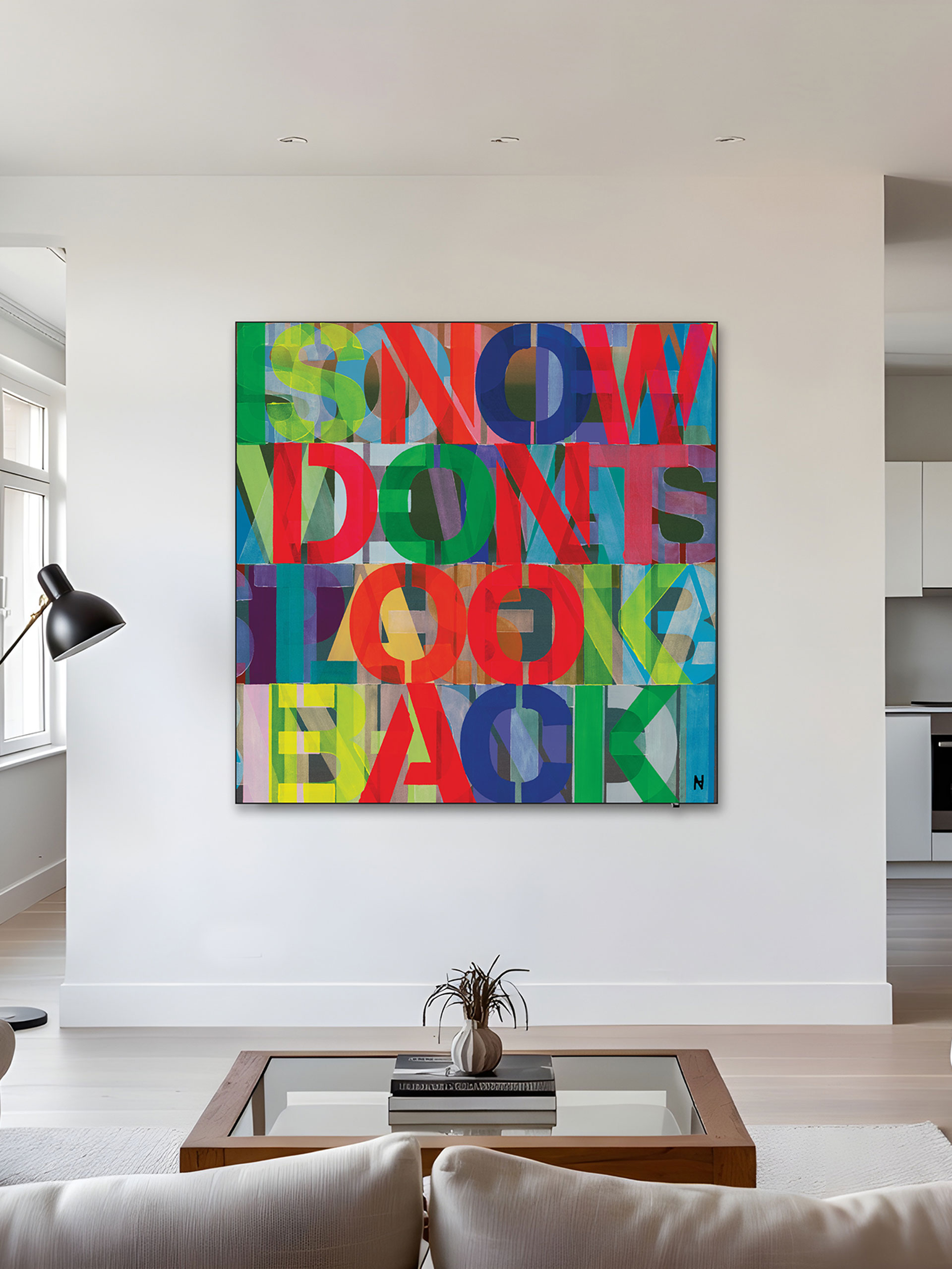 Now don't look back - 120x120cm