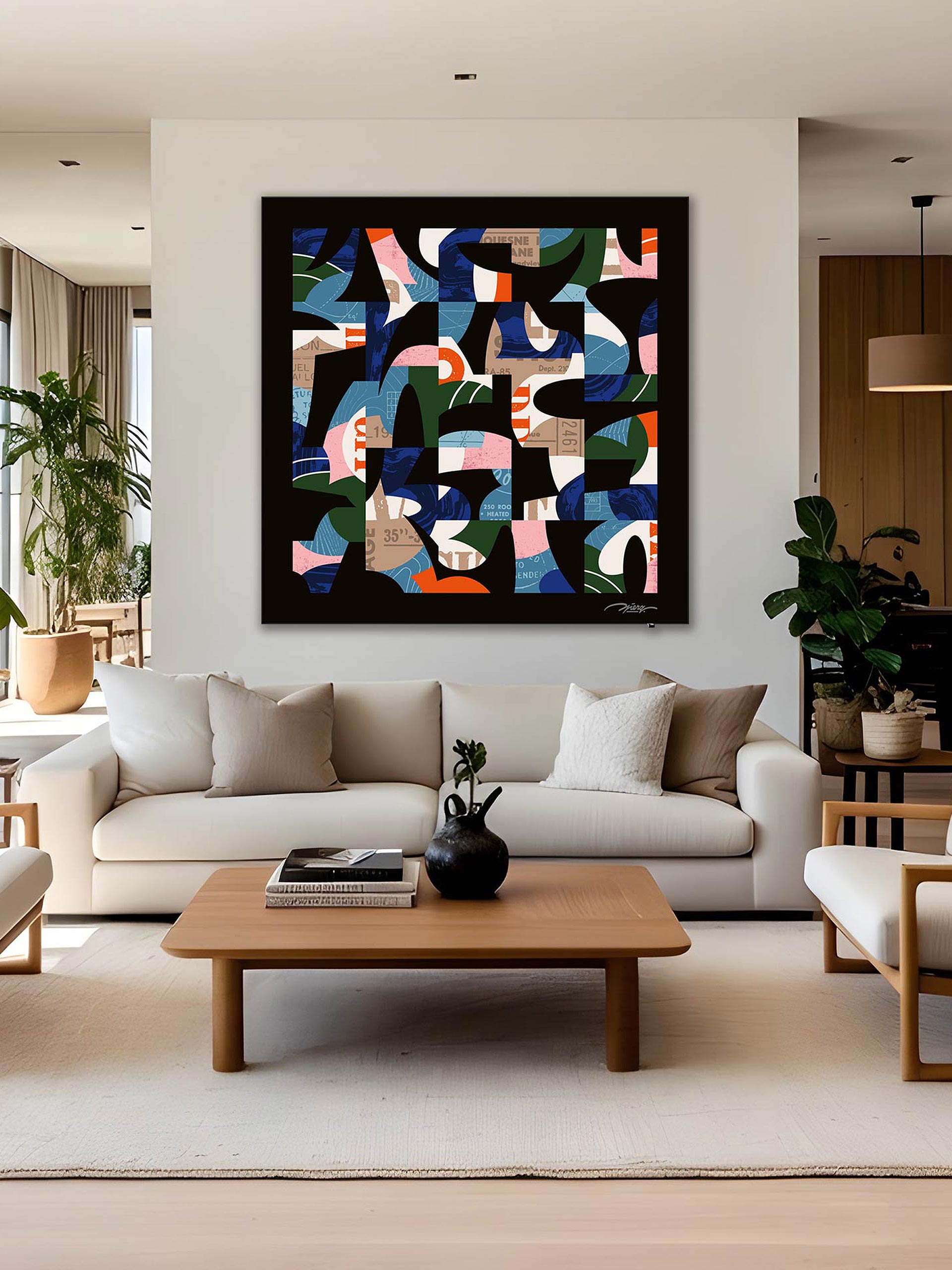 Hidden treasures - 120x120cm