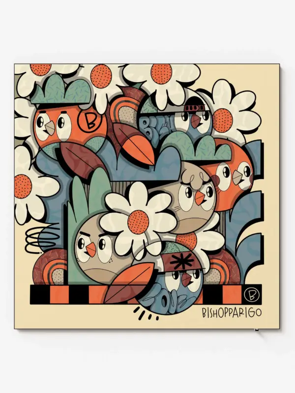 Growing Together - 120x120cm