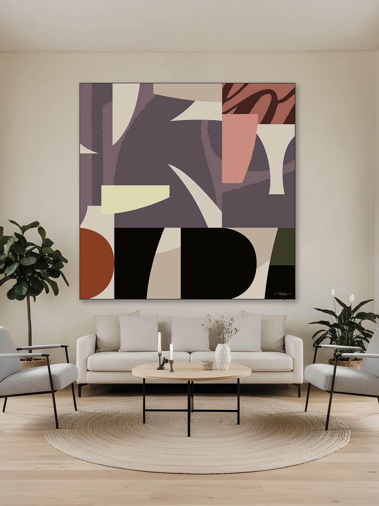 Quiet Echo - 200x200cm