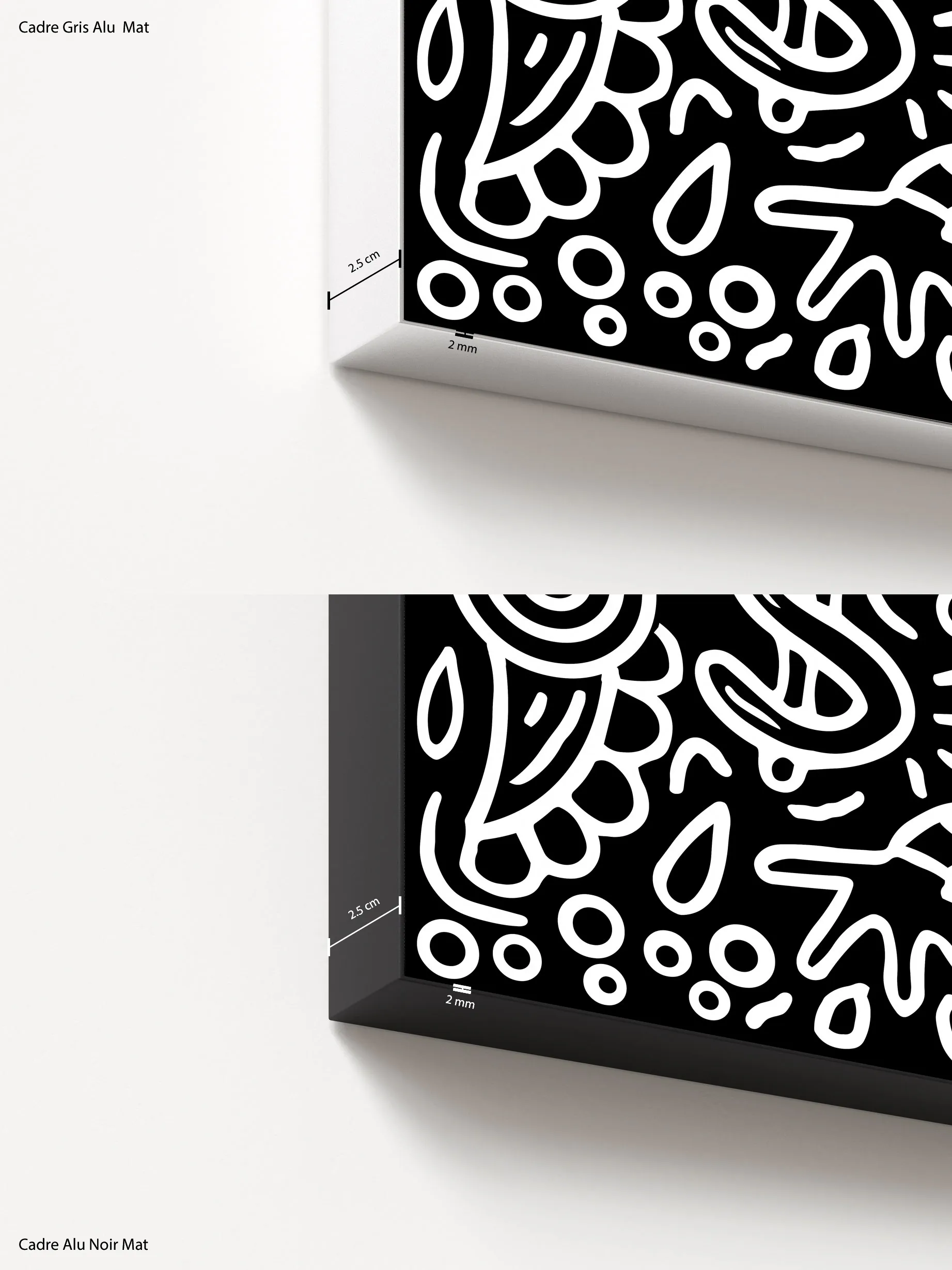 Luxury Maniac BW - 110x150cm
