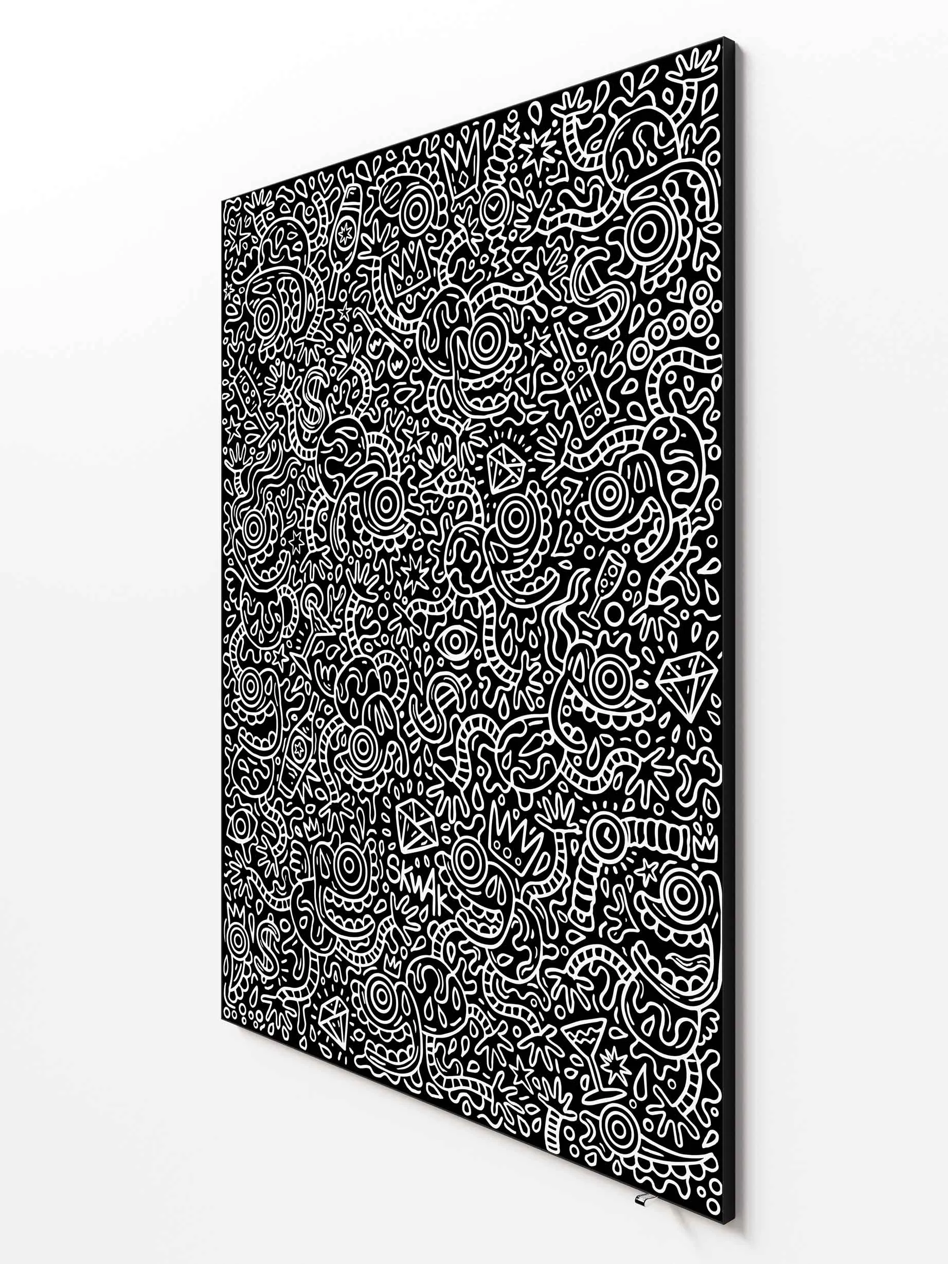 Luxury Maniac BW - 110x150cm