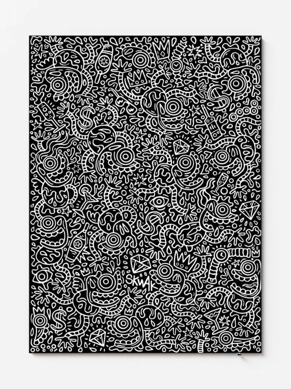 Luxury Maniac BW - 110x150cm