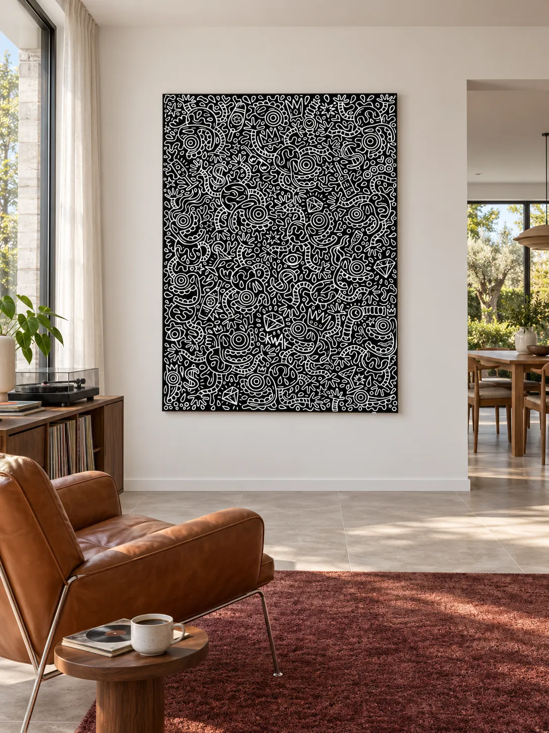 Luxury Maniac BW - 110x150cm