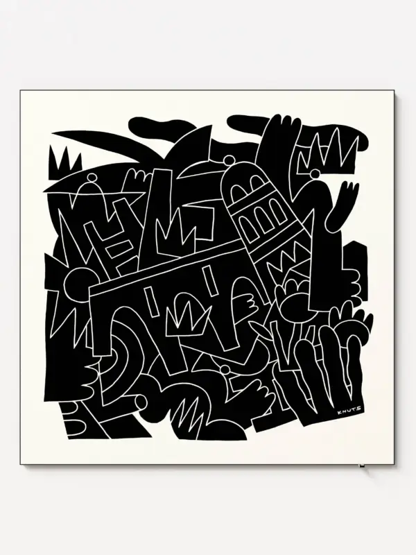 Burning Concrete - 120x120cm